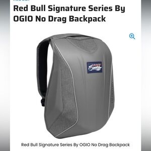 OGIO Redbull Signature Series Gray and Navy No Drag Backpack